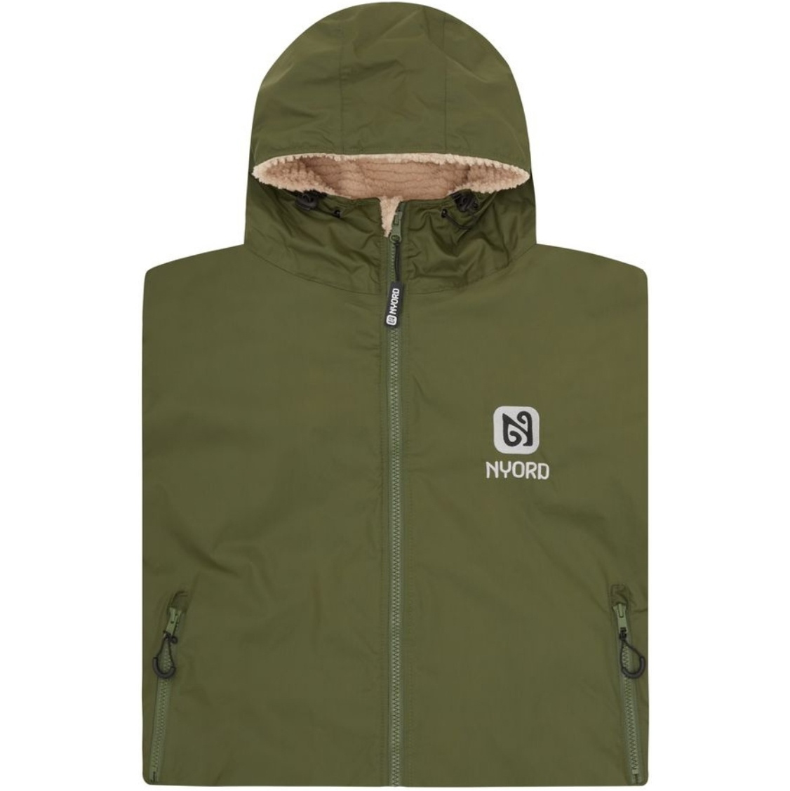 2025 Nyord Primaloft Outdoor Afneembare Mouwwissel Robe - Khaki / Ecru